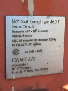 Mob boat type 460F