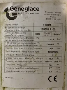 GENEGLACE - F100m Icemachine/ iceflake